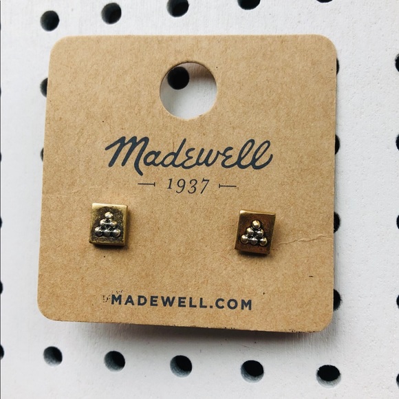 Madewell Jewelry - NWT Madewell Brass Stud Earrings